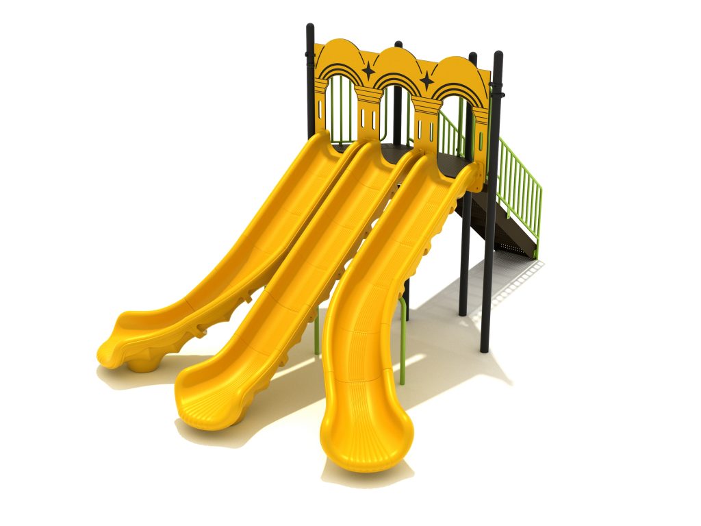 6 Foot Triple Sectional Split Slide Commercial Playground Solutions