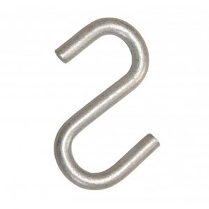 Galvanized Steel S-Hook (3/8 x 3-1/5-inch)