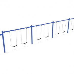 4 Bay 2 Cantilevers – Frame with Hangers, 4 Bay Belt Seat Package, 1 Bay Bucket Package